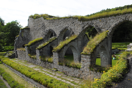 Alvastra klosterruin, cistercienserkloster  nær Vättern-søen i Östergötland, Sverige.