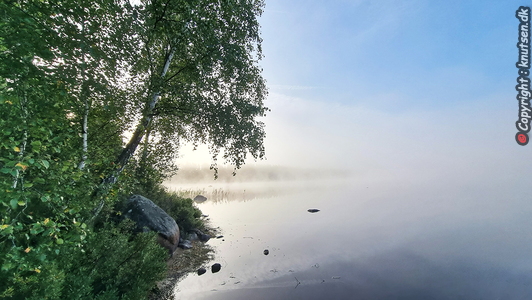 En tåget morgen ved Vesljungasjon